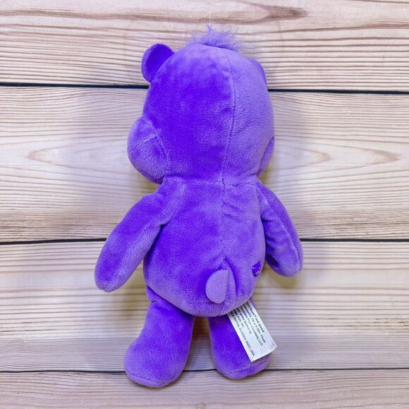 Care Bears SHARE BEAR Plush 10" Purple Winking 2021 Basic Fun Lollypop Hearts - Picture 7 of 15